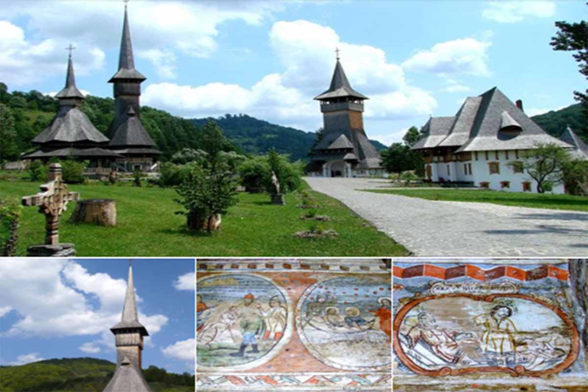 One of the highest wooden churches in Romania from Barsana